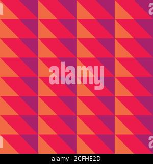 Gelb, rosa und lila abstrakt geometrische nahtlose Muster Vektor Illustration Hintergrund Stock Vektor