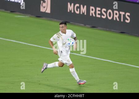 5. September 2020: Atlanta United Mittelfeldspieler EZEQUIEL BARCO (8) jagt den Ball während des Spiels Orlando City gegen Atlanta United im Exploria Stadium in Orlando, FL am 5. September 2020. Quelle: Cory Knowlton/ZUMA Wire/Alamy Live News Stockfoto