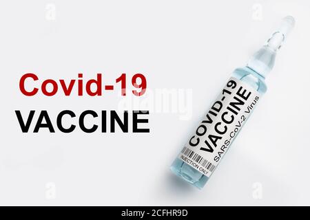 Covid-19 Coronavirus SARS CoV-2-Virusimpfstoff Stockfoto