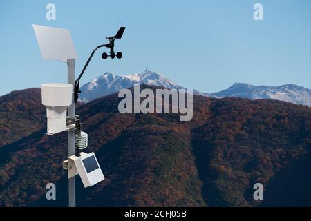 Meteorologische Station zur Messung des Wetters Stockfoto