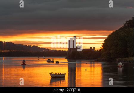 Cork City, Cork, Irland. September 2020. BlackRock Castle wurde in Blackrock, Cork, Irland, gegen das Morgenlicht geschildet. - Credit; David Creedon / Alamy Live News Stockfoto