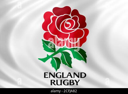 England national Rugby Team logo Icon Stockfoto