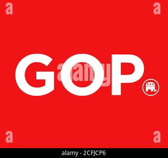 GOP Republikanische Partei logo Stockfoto