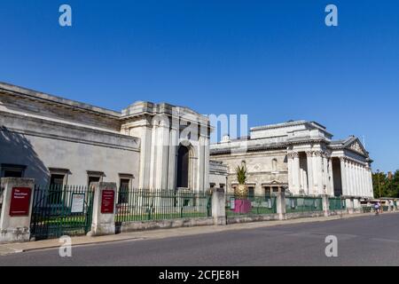 Das Fitzwilliam Museum in der Trumpington Street, Cambridge, Cambridgeshire, Großbritannien. Stockfoto