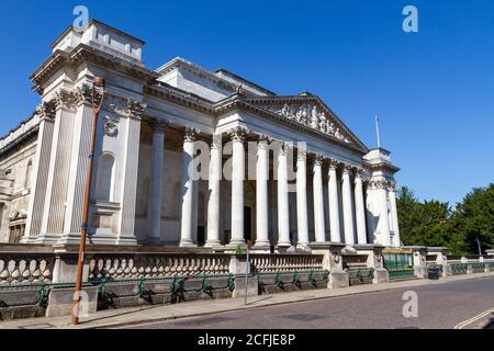 Das Fitzwilliam Museum in der Trumpington Street, Cambridge, Cambridgeshire, Großbritannien. Stockfoto