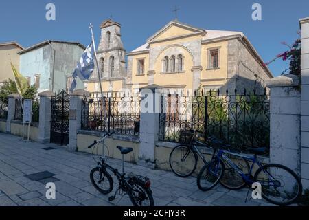 Die Theotokos, eine griechisch-orthodoxe religiöse Stätte in der Mela Straße in der Hauptstadt der Insel. Stockfoto