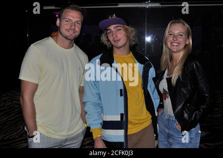 Philipp Kalisch,Tim alias Billy Venus,Rebecca Zöller beim Wiedersehen ehemaliger Big Brother Bewohner,Lionbeast Event im VIP Incavall Club in Köln . Stockfoto