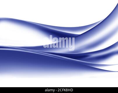 Abstrakte Kurve Blau gewellter Hintergrund Stockfoto