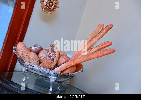 Italienisches Brot, Focaccia Tuscany Brot-sticks Stockfoto