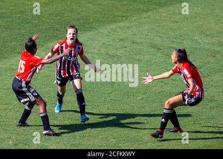 Barueri, Brasilien. September 2020. 0) während des Spiels von Santose Sao Paulo in der Arena Barueri. Kredit: Richard Callis/FotoArena/Alamy Live Nachrichten Stockfoto