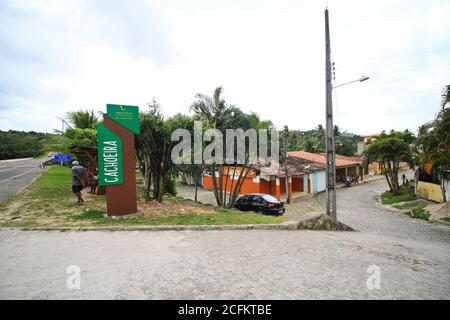 Aracaju, Brasilien. September 2020. Nordöstliche Region von Brasilien. Auf dem Foto, Stadt Cachoeira, Gemeinde Jandaíra, (BA). Kredit: Mauro Akiin Nassor/FotoArena/Alamy Live Nachrichten Stockfoto