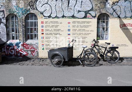 Freetown Christiania Gemeinde in Kopenhagen Stockfoto