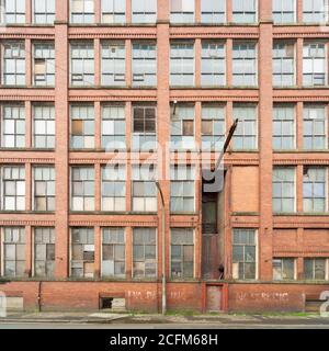 Bolton Textilfabrik Nr. 2, von der Cawdor Street, Farnworth. Cotton Mill erbaut Anfang des 20. Jahrhunderts, möglicherweise 1905. VEREINIGTES KÖNIGREICH. Stockfoto