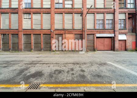 Bolton Textilfabrik Nr. 2, Emlyn Street, Farnworth. Cotton Mill erbaut Anfang des 20. Jahrhunderts, möglicherweise 1905. VEREINIGTES KÖNIGREICH. Stockfoto