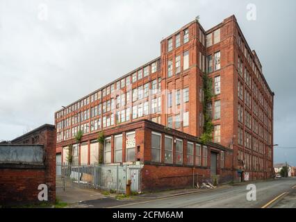 Bolton Textilfabrik Nr. 2, von der Cawdor Street, Farnworth. Cotton Mill erbaut Anfang des 20. Jahrhunderts, möglicherweise 1905. VEREINIGTES KÖNIGREICH. Stockfoto