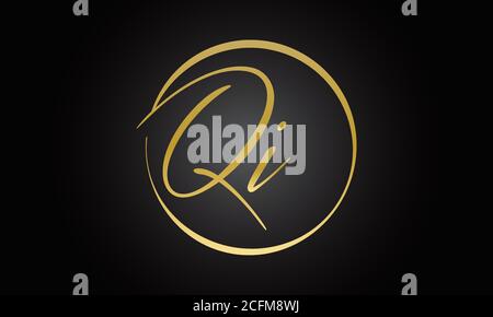 Initial Letter QI Logo Design mit modernen Business Typografie Vektor-Vorlage. Kreative isoliert QI Brief Logo-Design Stock Vektor