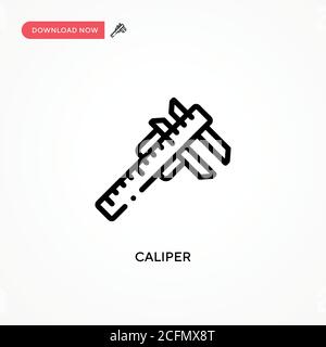 Symbol für Caliper-Vektor. Moderne, einfache flache Vektor-Illustration für Website oder mobile App Stock Vektor
