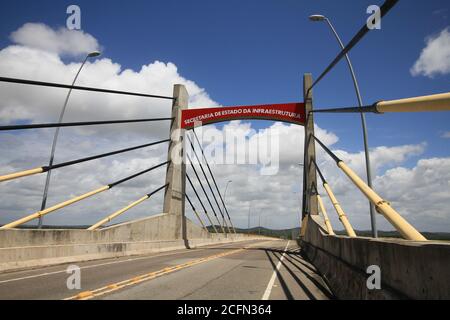 Aracaju, Brasilien. September 2020. Nordöstliche Region von Brasilien. Auf dem Foto, Gilberto Amado Brücke, in Richtung Aracaju. Kredit: Mauro Akiin Nassor/FotoArena/Alamy Live Nachrichten Stockfoto