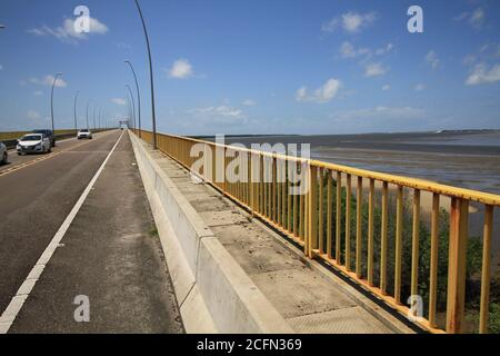 Aracaju, Brasilien. September 2020. Nordöstliche Region von Brasilien. Auf dem Foto, Gilberto Amado Brücke, in Richtung Aracaju. Kredit: Mauro Akiin Nassor/FotoArena/Alamy Live Nachrichten Stockfoto