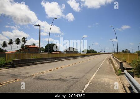 Aracaju, Brasilien. September 2020. Nordöstliche Region von Brasilien. Auf dem Foto, Gilberto Amado Brücke, in Richtung Aracaju. Kredit: Mauro Akiin Nassor/FotoArena/Alamy Live Nachrichten Stockfoto