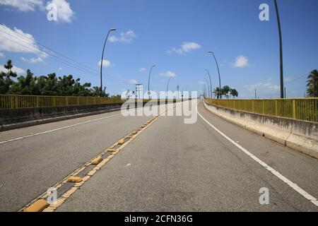 Aracaju, Brasilien. September 2020. Nordöstliche Region von Brasilien. Auf dem Foto, Gilberto Amado Brücke, in Richtung Aracaju. Kredit: Mauro Akiin Nassor/FotoArena/Alamy Live Nachrichten Stockfoto