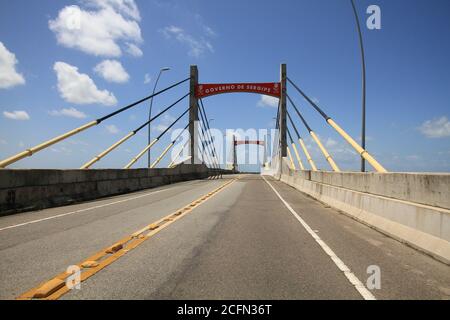 Aracaju, Brasilien. September 2020. Nordöstliche Region von Brasilien. Auf dem Foto, Gilberto Amado Brücke, in Richtung Aracaju. Kredit: Mauro Akiin Nassor/FotoArena/Alamy Live Nachrichten Stockfoto