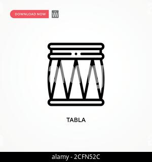 Tabla-Vektorsymbol. Moderne, einfache flache Vektor-Illustration für Website oder mobile App Stock Vektor