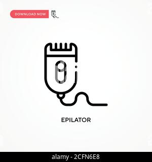 Vektor-Symbol des Epilierers. Moderne, einfache flache Vektor-Illustration für Website oder mobile App Stock Vektor