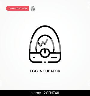 Vektorsymbol Eierinkubator. Moderne, einfache flache Vektor-Illustration für Website oder mobile App Stock Vektor
