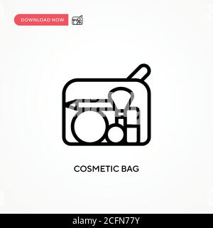 Vektorsymbol für Kosmetiktasche. Moderne, einfache flache Vektor-Illustration für Website oder mobile App Stock Vektor