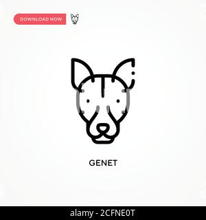Genet-Vektor-Symbol. Moderne, einfache flache Vektor-Illustration für Website oder mobile App Stock Vektor