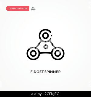 Symbol für den Spinner von Fidget. Moderne, einfache flache Vektor-Illustration für Website oder mobile App Stock Vektor