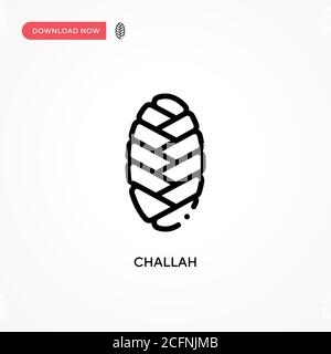 Challah-Vektor-Symbol. Moderne, einfache flache Vektor-Illustration für Website oder mobile App Stock Vektor