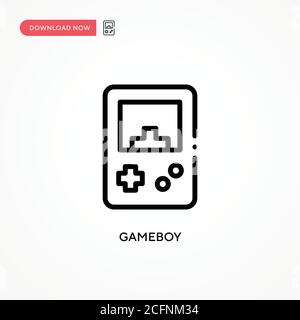 Gameboy-Vektorsymbol. Moderne, einfache flache Vektor-Illustration für Website oder mobile App Stock Vektor