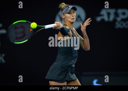 Polona Hercog aus Slowenien in Aktion während ihres dritten Spieles Beim China Open Premier Mandatory Tennisturnier 2019 Stockfoto