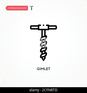Symbol für Gimlet-Vektor. Moderne, einfache flache Vektor-Illustration für Website oder mobile App Stock Vektor