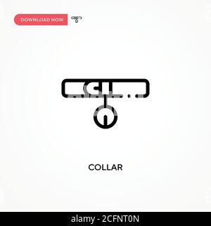 Symbol für den Kragenvektor. Moderne, einfache flache Vektor-Illustration für Website oder mobile App Stock Vektor
