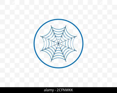 Spinnennetz, halloween, Spinne, Web-Symbol. Vektor-Illustration, flaches Design. Stock Vektor