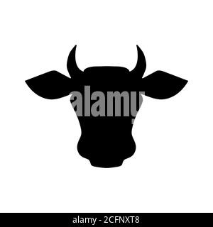 Bull Bison Symbol Vektor-Illustration isoliert auf weißem Hintergrund. Stock Vektor