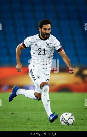 Basel, Schweiz. September 2020. Fußball: Nations League A, Schweiz - Deutschland, Gruppenphase, Gruppe 4, 2. Spieltag im St. Jakob-Park. Ilkay Gündogan aus Deutschland im Einsatz. Quelle: Christian Charisius/dpa/Alamy Live News Stockfoto