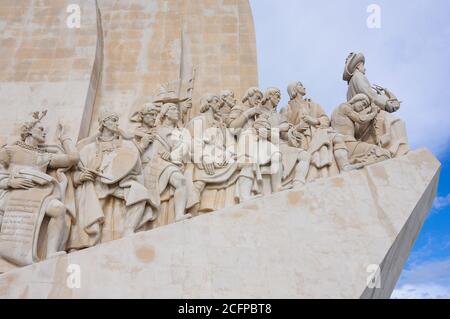 Padrao dos Descobrimentos (Denkmal für die Entdeckungen) in Lissabon, Portugal. WESTERN-Profil Stockfoto