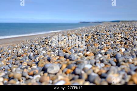 cley-next-the-Sea Kiesstrand, Nord norfolk, england Stockfoto