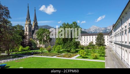 Besuch der Abtei Admont, Österreich Stockfoto