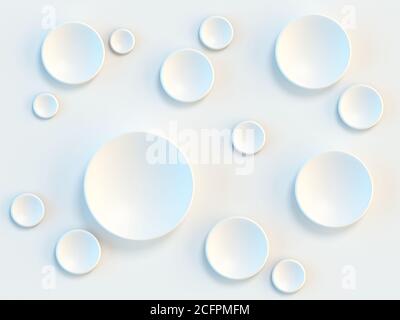 Abstraktes 3d-Backround mit kreisförmigen Mustern 3d-Rendering Stockfoto