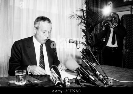 Alain Mérieux Kandidaten für Lyon Mayoral Wahlen, Lyon, 1993, Frankreich Stockfoto