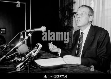 Alain Mérieux Kandidaten für Lyon Mayoral Wahlen, Lyon, 1993, Frankreich Stockfoto