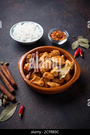 Chicken Tikka Masala. Traditionelle indische Gericht Stockfoto