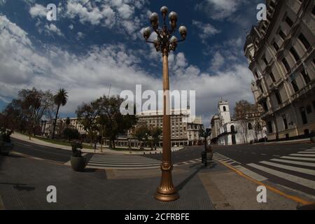 BUENOS AIRES 06.09.2020: Die Stadt Buenos Aires erscheint nach 170 Tagen der Entscheidung über die präventive und obligatorische soziale Isolation leer. Stockfoto