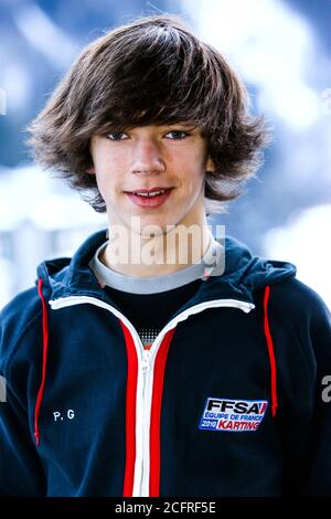 MOTORSPORT - MISCS 2010 - EQUIPE DE FRANCE FFSA 2010 - TRAINING - CHAMONIX (FRA) - 15 BIS 19/01/2010 - FOTO : JEAN-MICHEL LE MEUR / DPPI PIERRE GASLY (FRA) ? AMBIANCE PORTRAIT Kredit: LM/DPPI/DPPI/Jean Michel Le MEUR/Alamy Live News Stockfoto