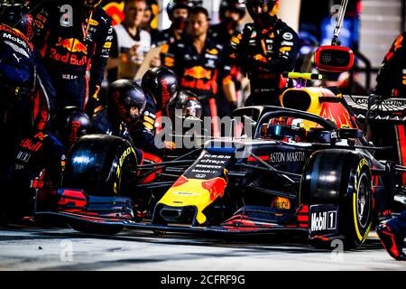 GASLY Pierre (Fra), Aston Martin Red Bull Racing Honda RB15, Action Pitstop während der Formel 1 FIA Weltmeisterschaft 2019, Bahrain Grand Prix, in Sakhir vom 29. Bis 31. märz - Foto Florent Gooden / DPPI Credit: LM/DPPI/DPPI/Florent Gooden/Alamy Live News Stockfoto